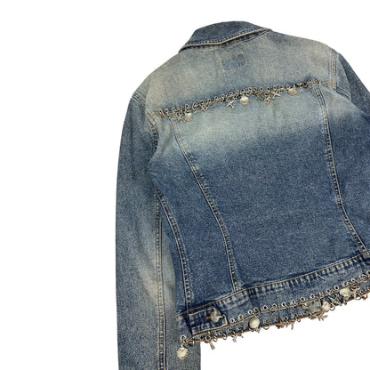 Vintage Blumarine Jeans Jacke blau Damen S