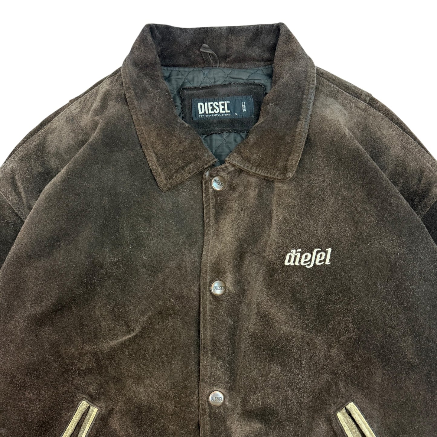 Vintage Diesel Lederjacke braun Gr. L 90s