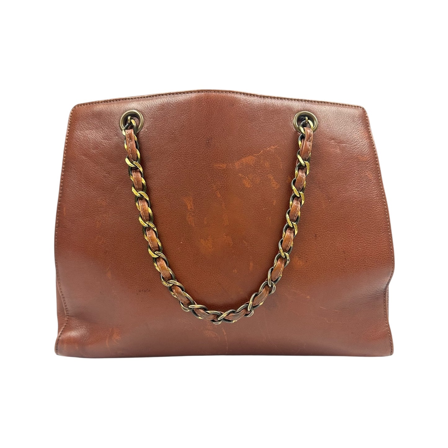 Vintage Chanel Handtasche braun / gold