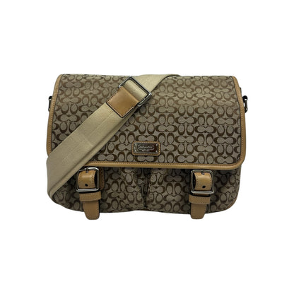 Coach Signature Messenger Umhängetasche beige/braun