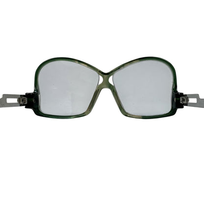 Vintage Cazal Brille silber / grün