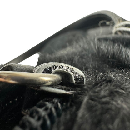 Vintage Prada Umhängetasche Ponyhair schwarz