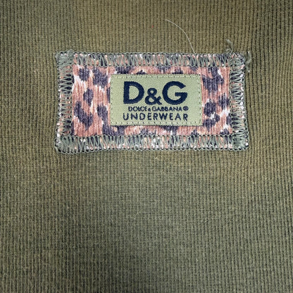 Vintage Dolce & Gabbana Top dunkelgrün Gr. M