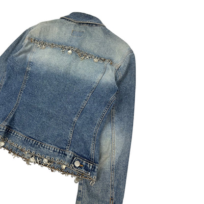 Vintage Blumarine Jeans Jacke blau Damen S