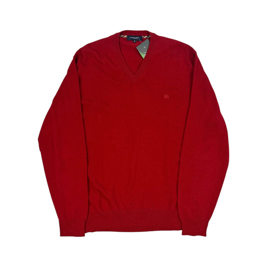 Vintage Burberry Pullover rot 8/XXL