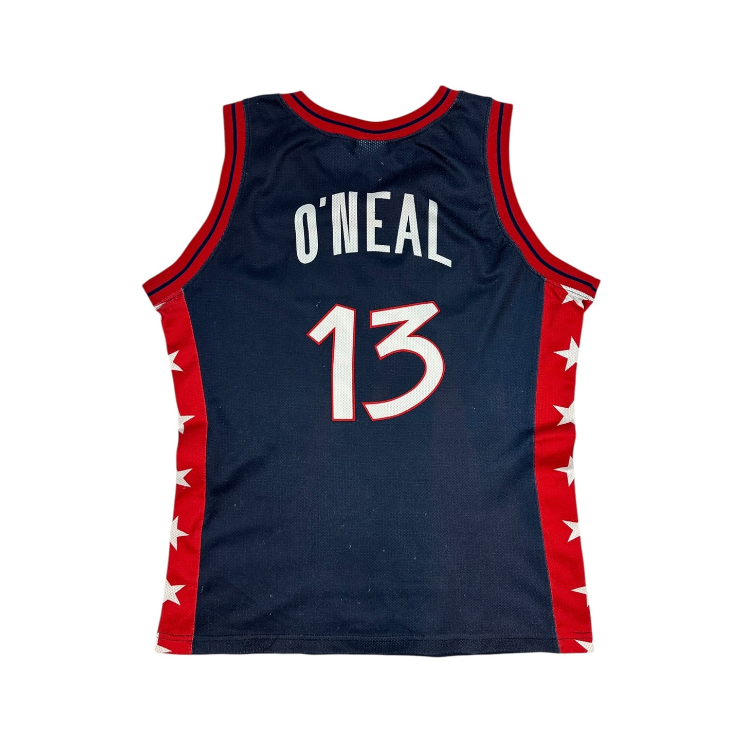 Vintage Champion O‘NEAL / USA Jersey navy/rot Gr. M