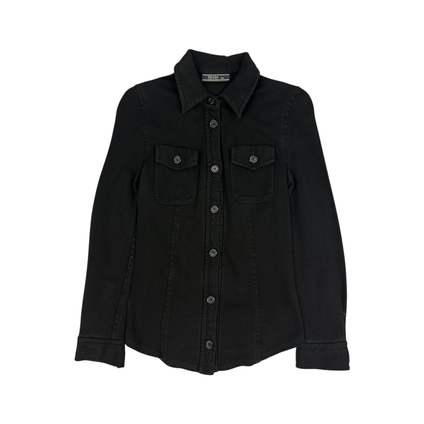 Vintage Prada Bluse schwarz Damen 38/XS