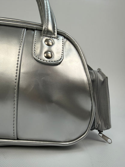 Vintage Nike Handtasche Silber 90s