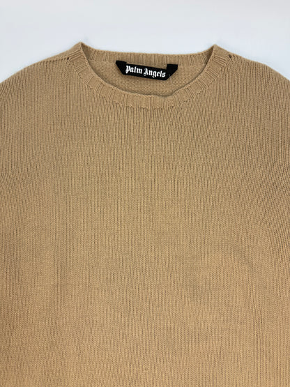 Palm Angels Pullover braun / weiß Gr. XXL