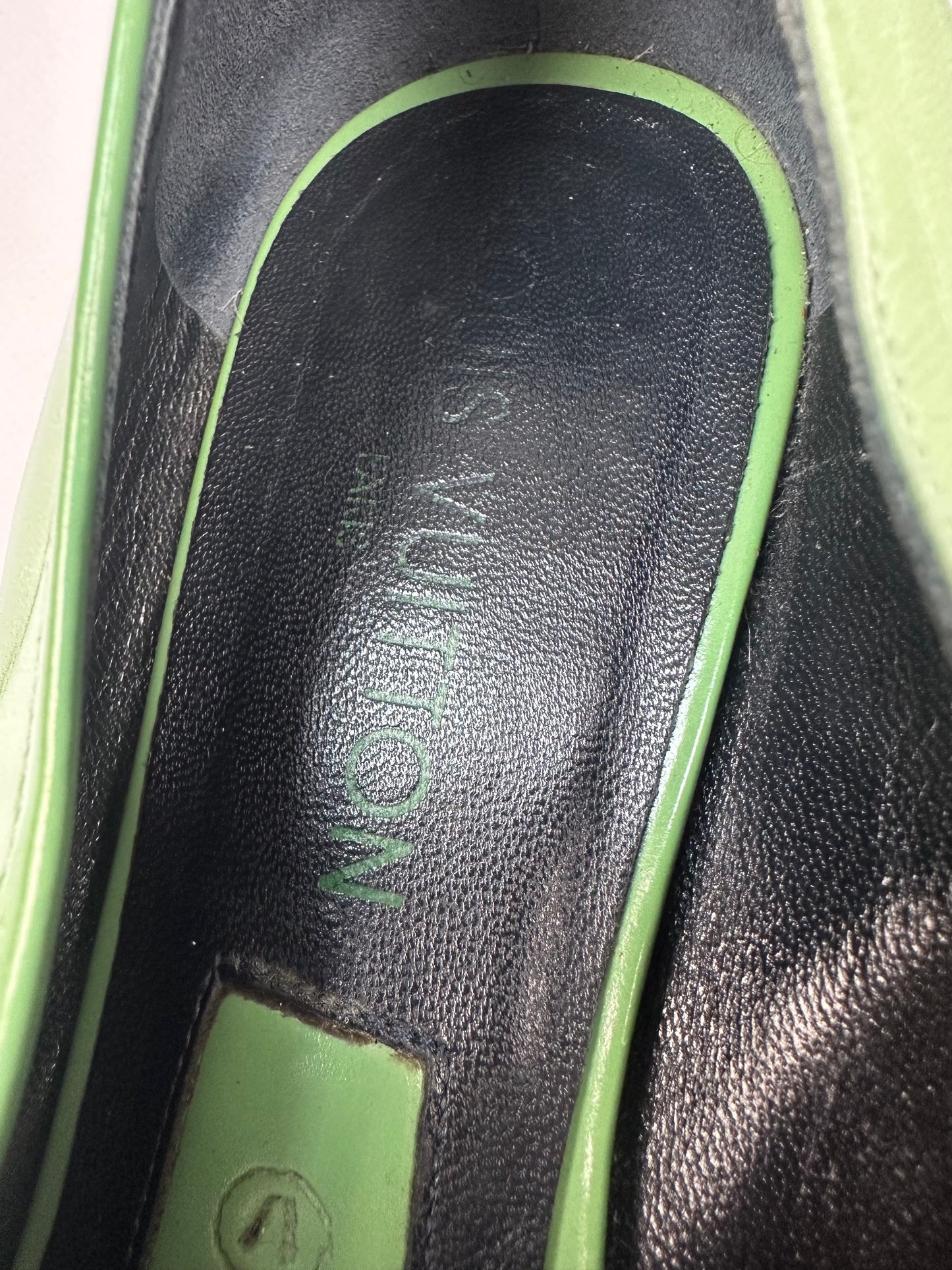 Vintage Louis Vuitton Ballerinas grün Gr.39