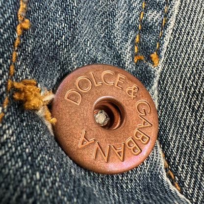 Vintage Dolce & Gabbana Jeansjacke hellblau M