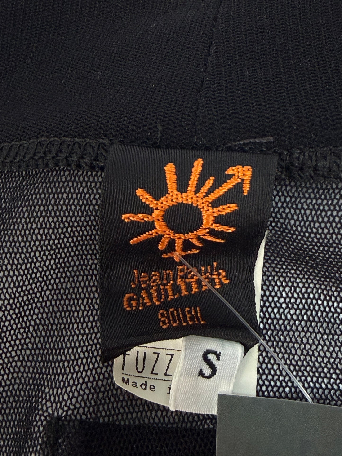Vintage Jean Paul Gaultier Soleil Shirt schwarz / orange Gr. S