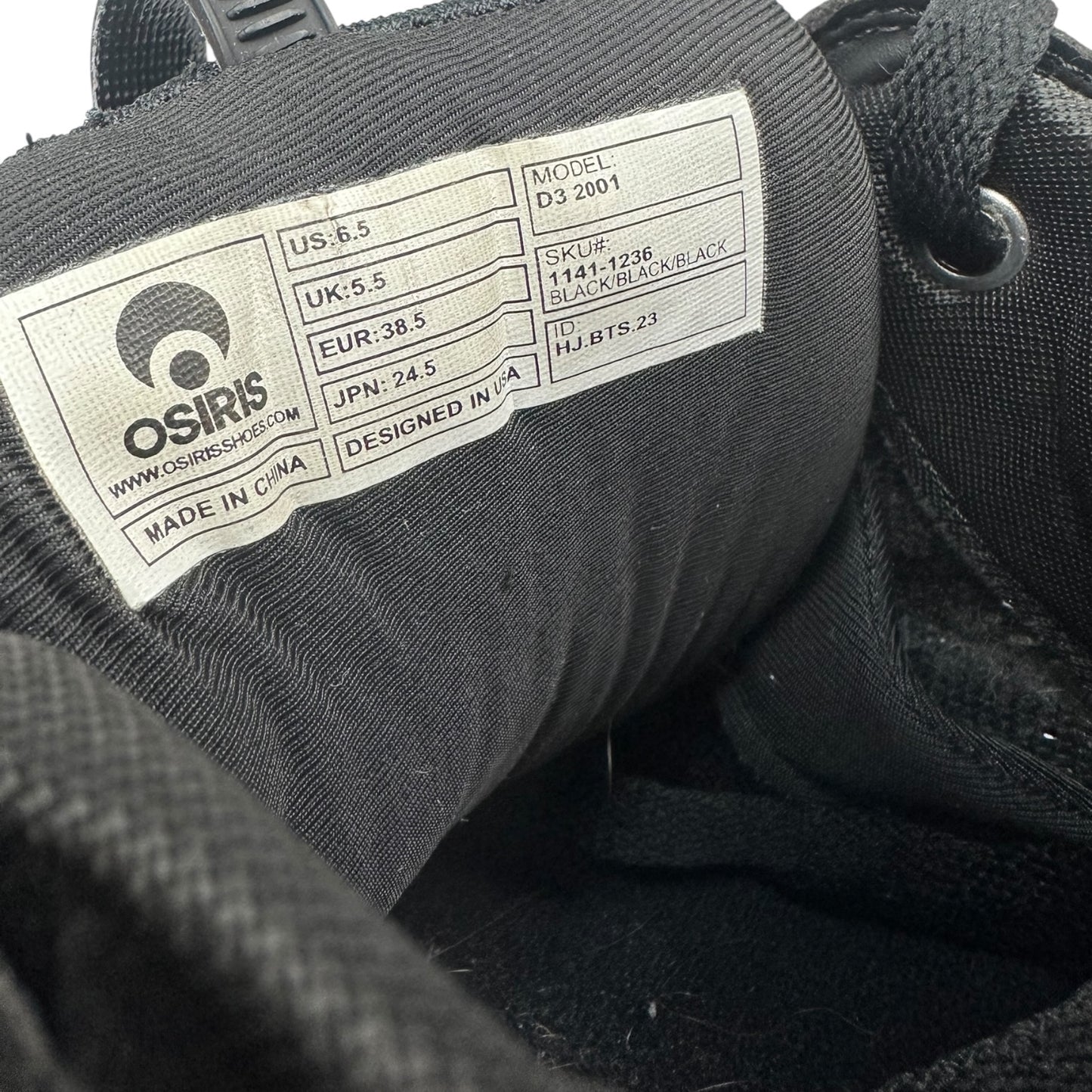 Vintage Osiris Sneaker schwarz 38,5