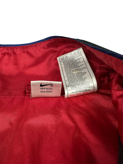 Vintage Nike Trackjacket rot / blau / schwarz XL