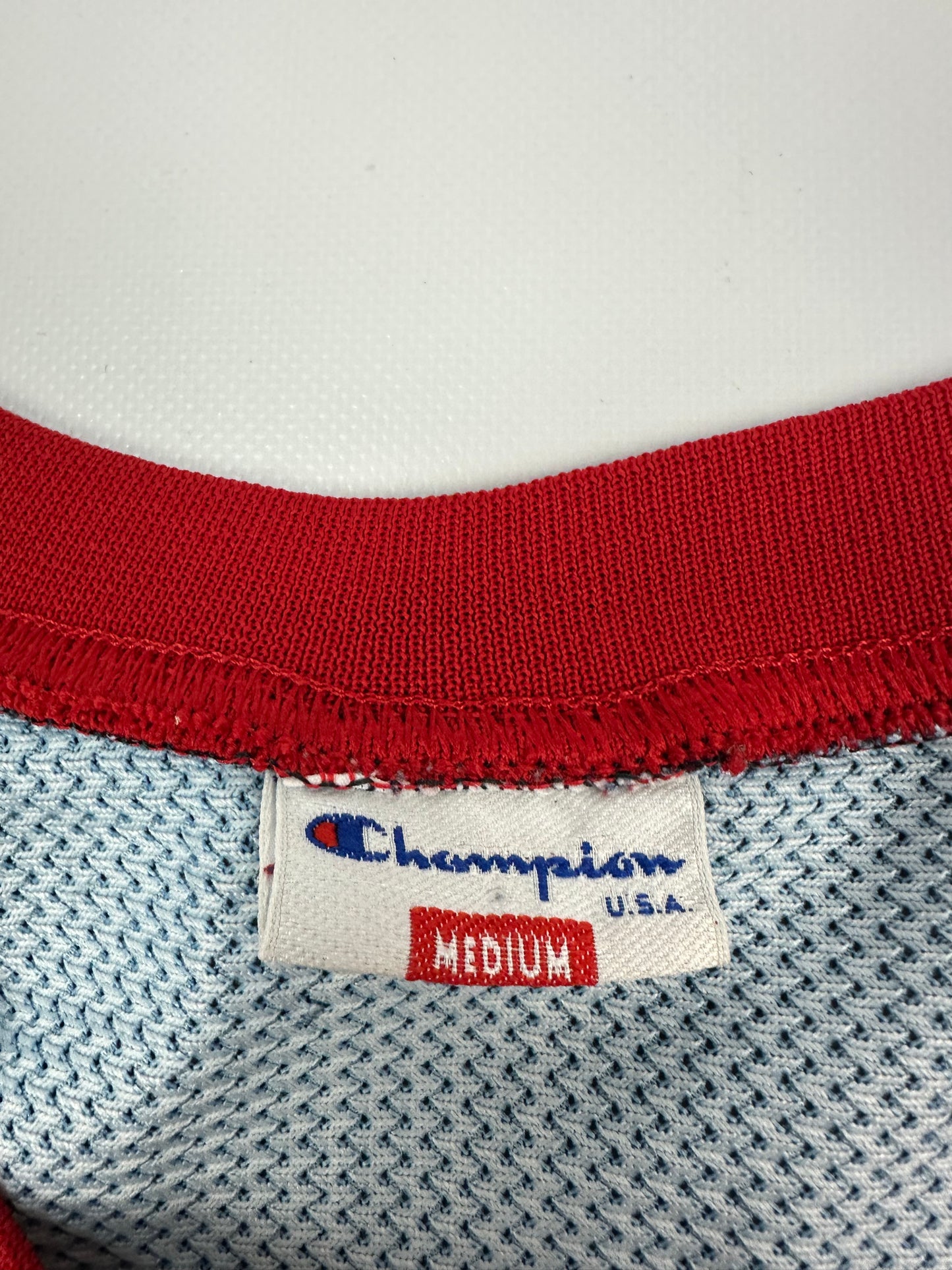 Vintage Champion O‘NEAL / USA Jersey navy/rot Gr. M
