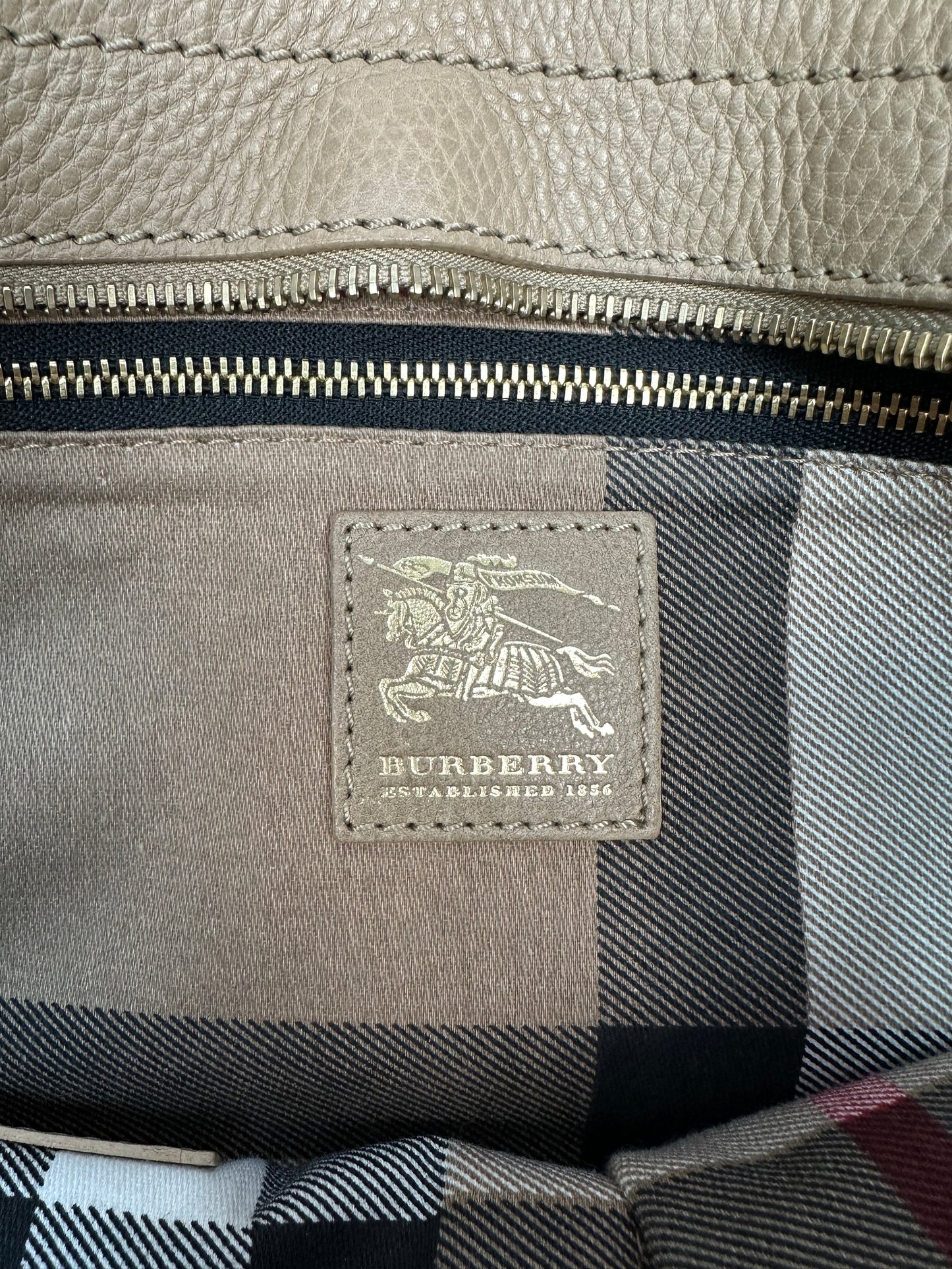 Vintage Burberry Soulder Bag beige/gold
