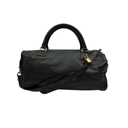 Vintage Loewe Handtasche schwarz