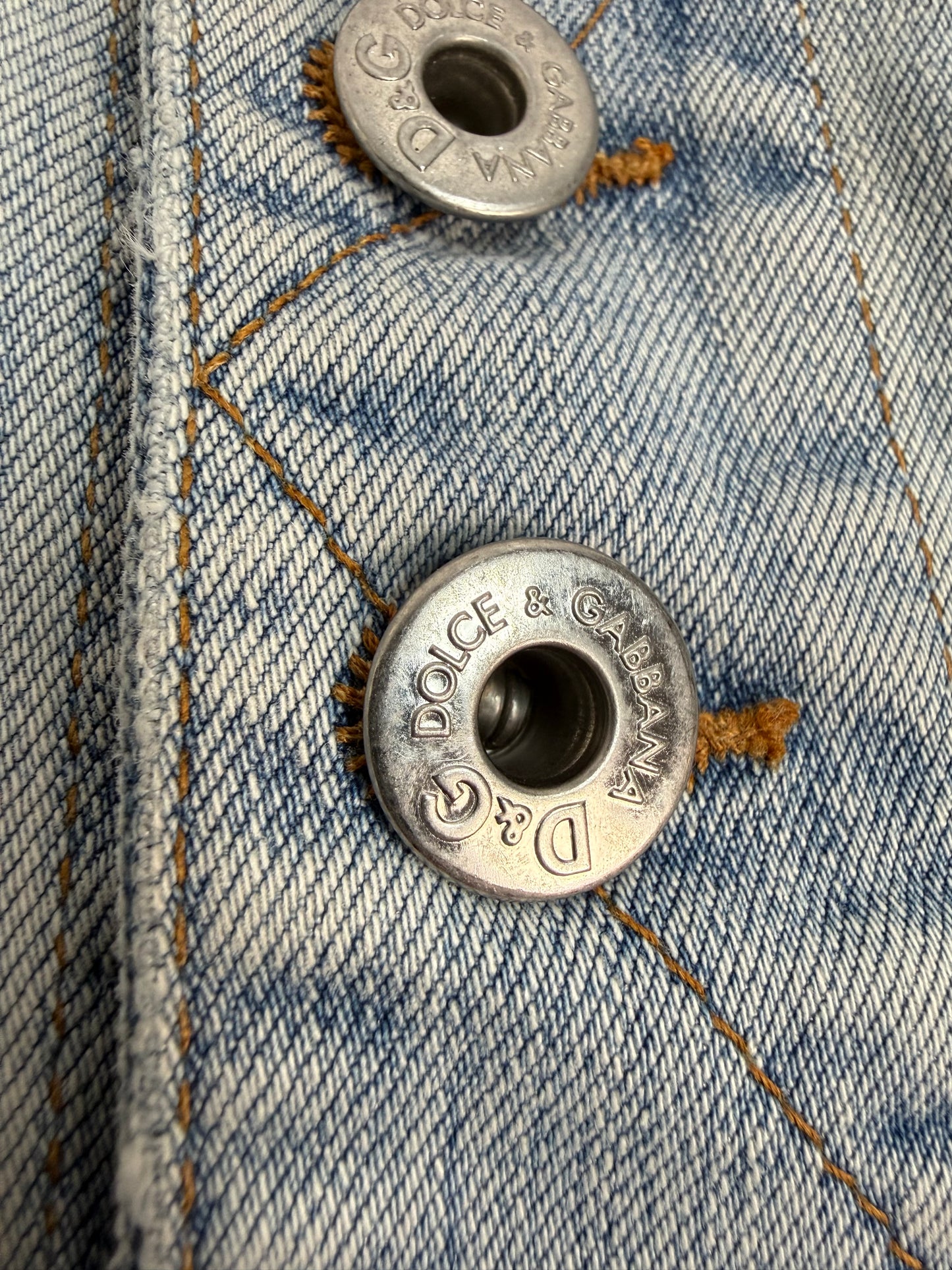 Vintage Dolce & Gabbana Jeansjacke hellblau Gr. S