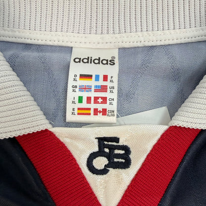 Vintage FC Bayern Fußballtrikot Matthäus dunkelblau Gr. XL