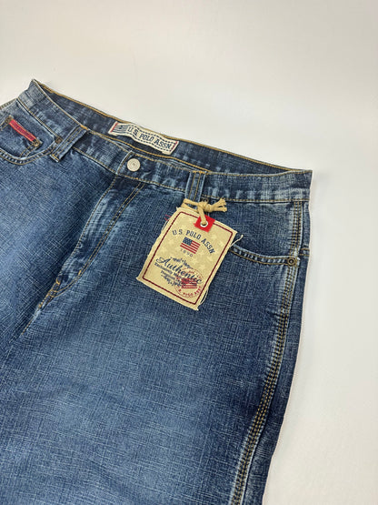 Vintage U.S POLO ASSN. Jorts/kurze Jeanshose blau Gr. 34