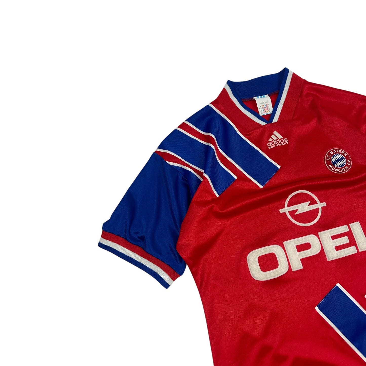 Vintage Adidas F.C. Bayern Fußball Trikot rot / blau M