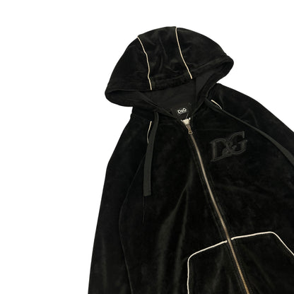 Vintage Dolce & Gabbana Samt Jacke schwarz M