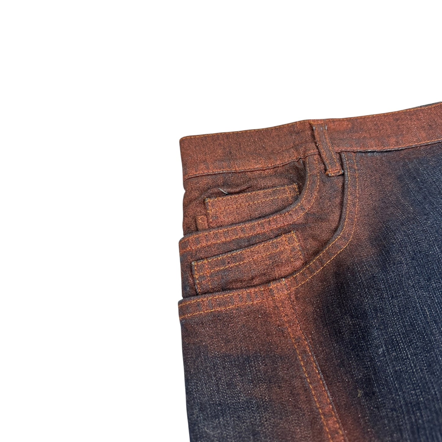 Vintage Just Cavalli Jeans Rock blau / bronze 44