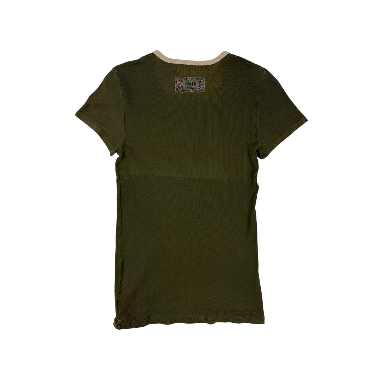 Vintage Dolce & Gabbana Top dunkelgrün Gr. M