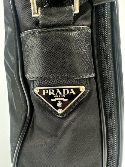 Prada Laptop- Umhängetasche schwarz