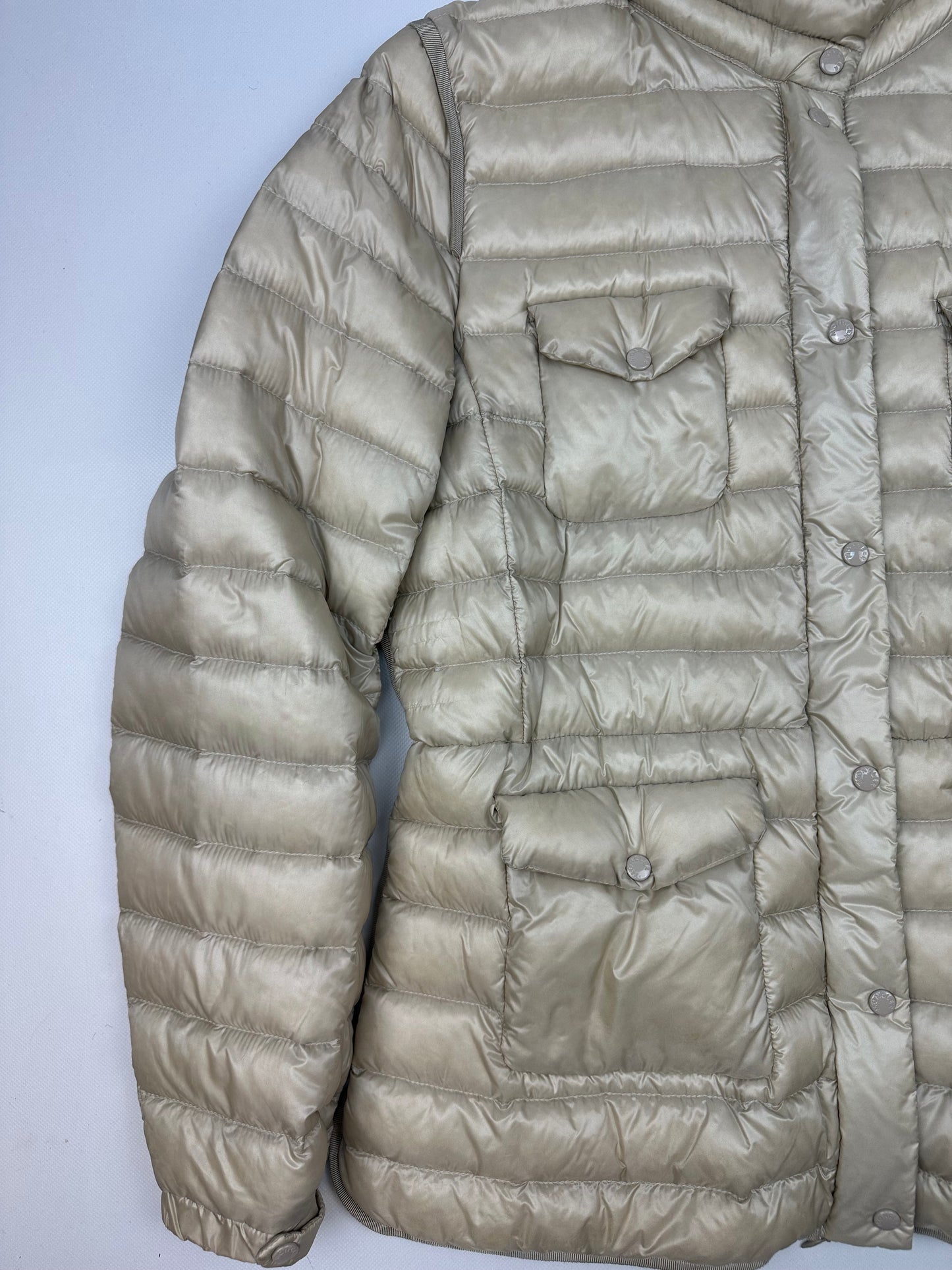 Vintage Moncler Jacke creme Damen XL (5)