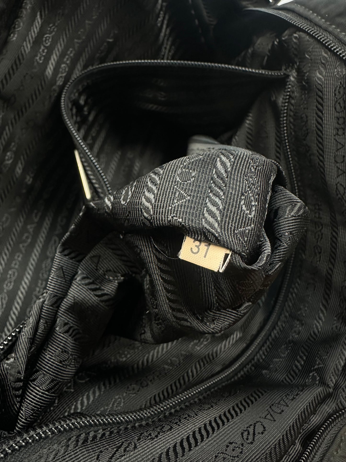 Prada Laptop- Umhängetasche schwarz
