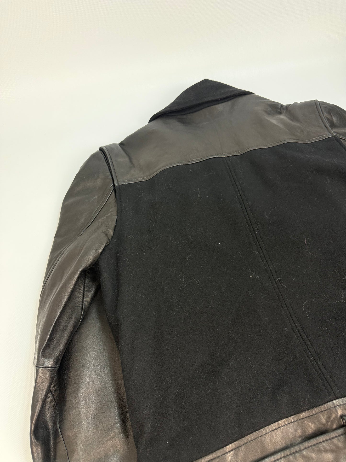 Vintage Galliano Lederjacke schwarz Gr. 52