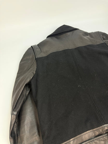 Vintage Galliano Lederjacke schwarz Gr. 52