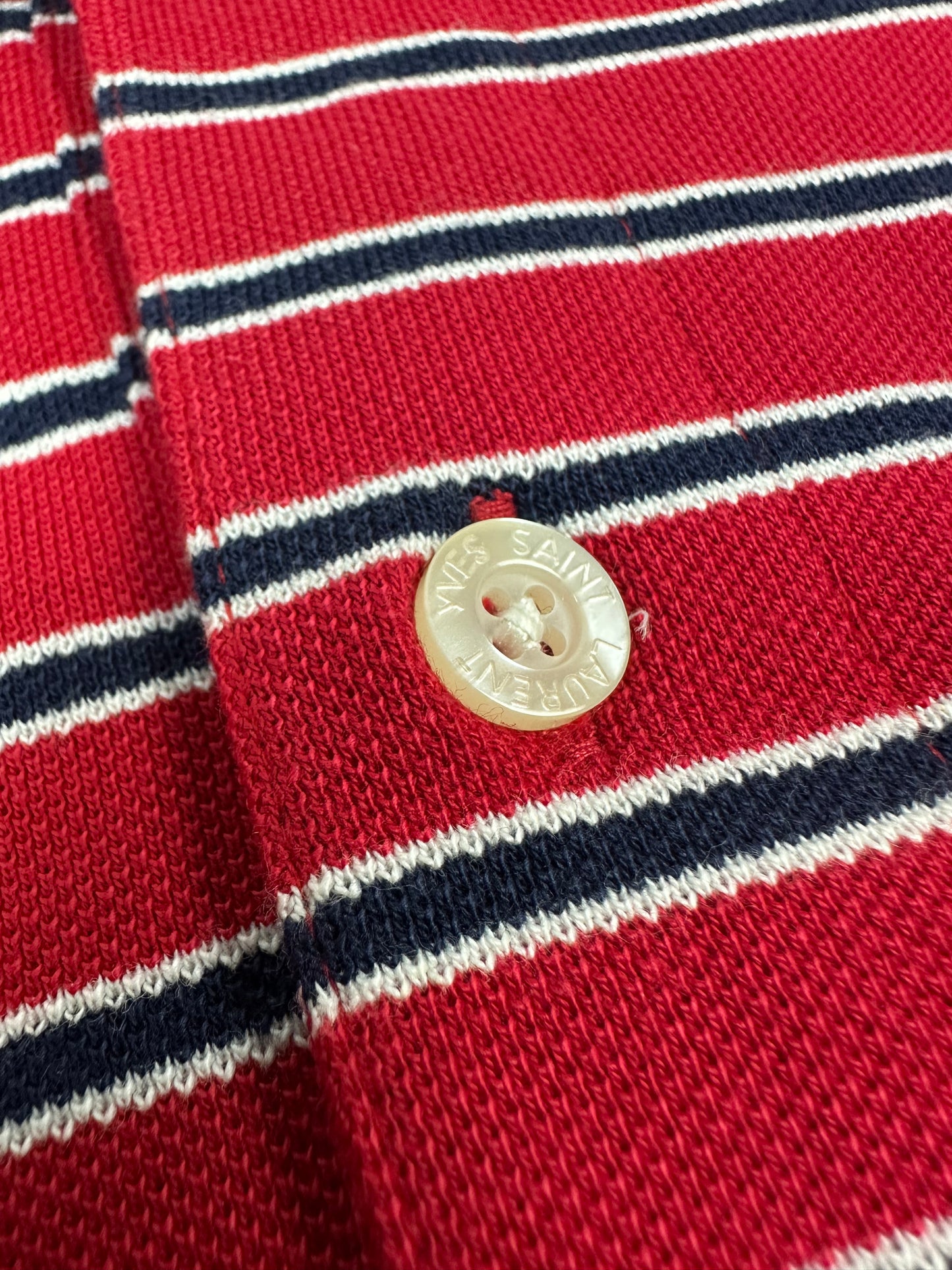 Vintage Yves Saint Laurent Polohemd rot Gr. L