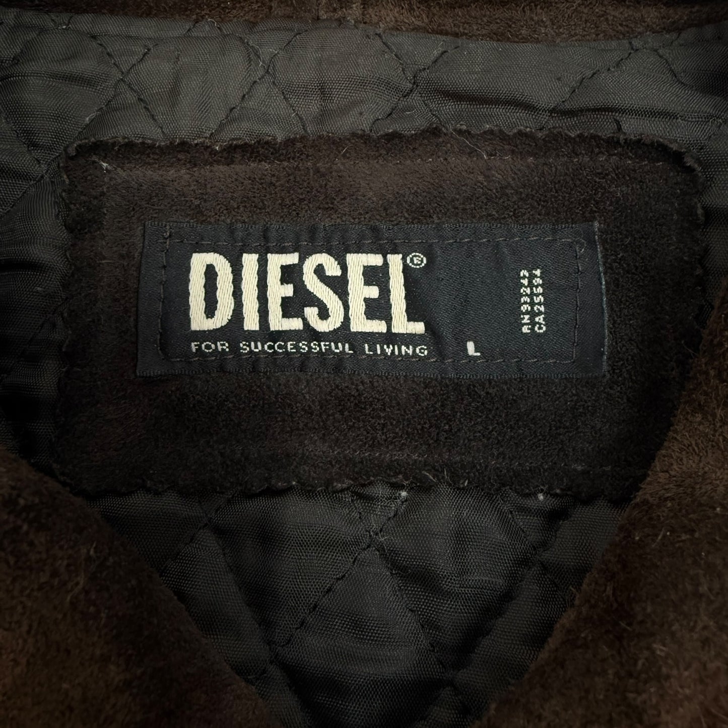 Vintage Diesel Lederjacke braun Gr. L 90s