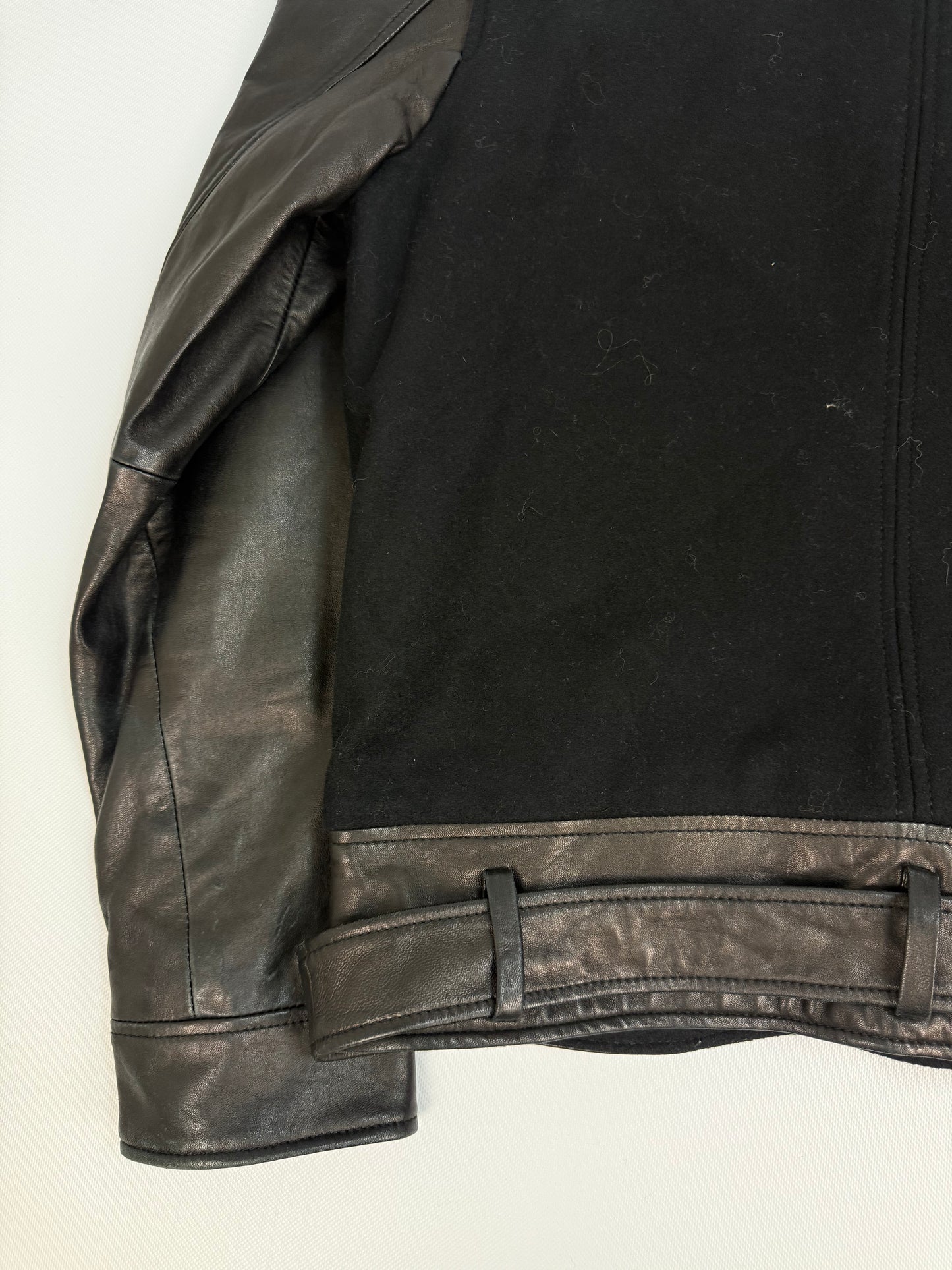 Vintage Galliano Lederjacke schwarz Gr. 52