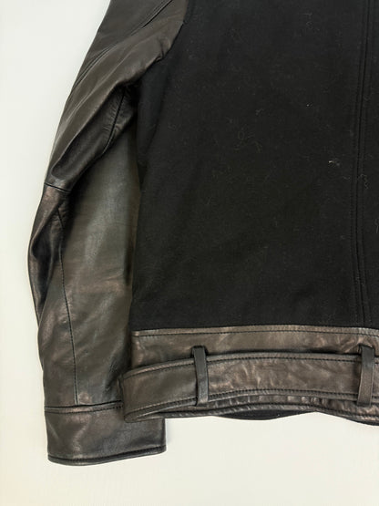 Vintage Galliano Lederjacke schwarz Gr. 52