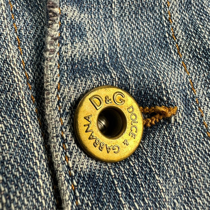 Vintage Dolce & Gabbana Jeansjacke hellblau L