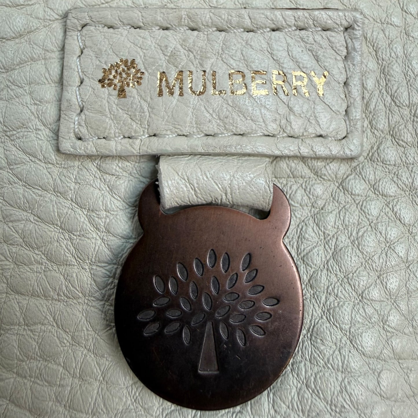 Vintage Mulberry Handtasche beige