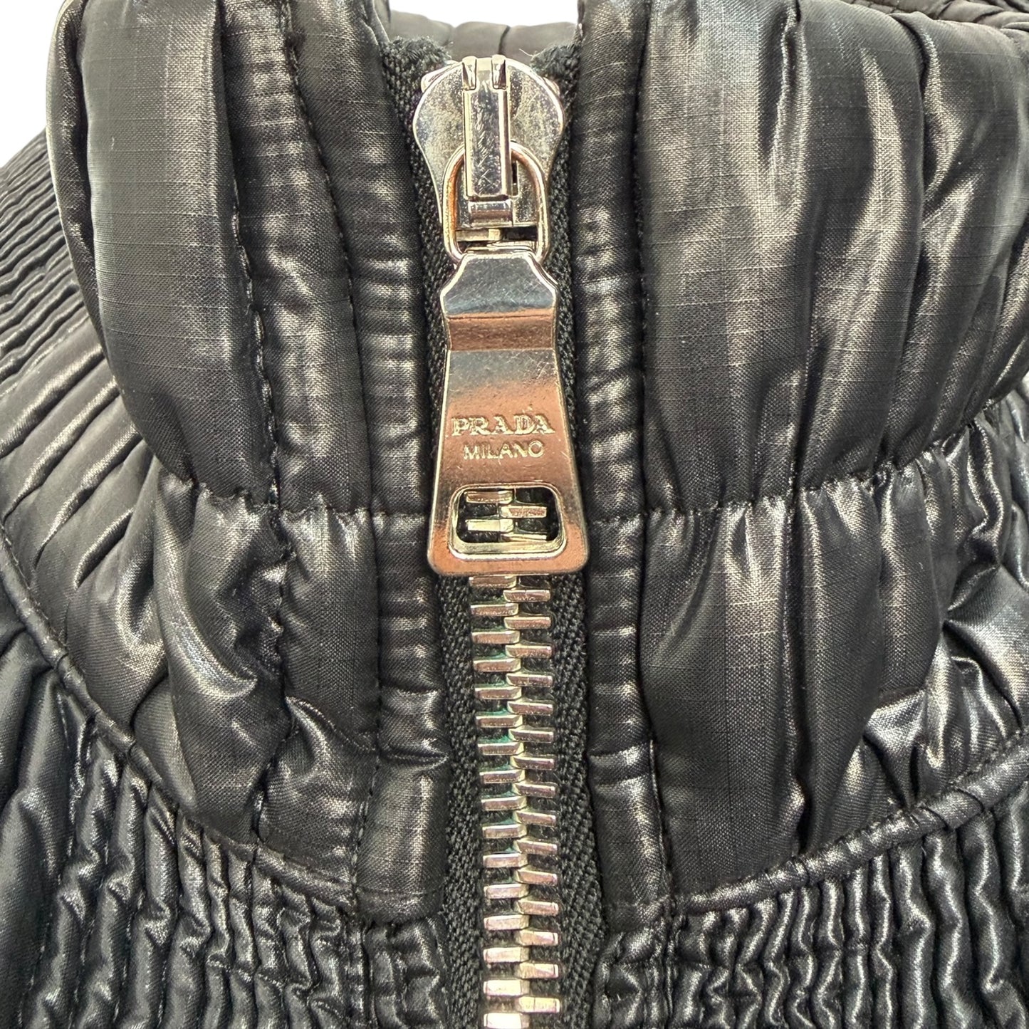 Vintage Prada Nylon Jacke schwarz Gr. 54 / L