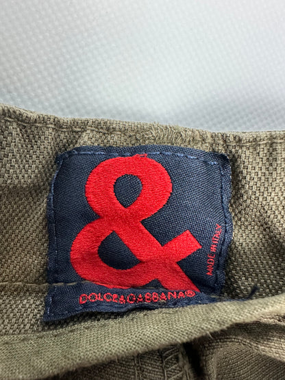 Vintage Dolce & Gabbana Hose grün/orange Gr. 42