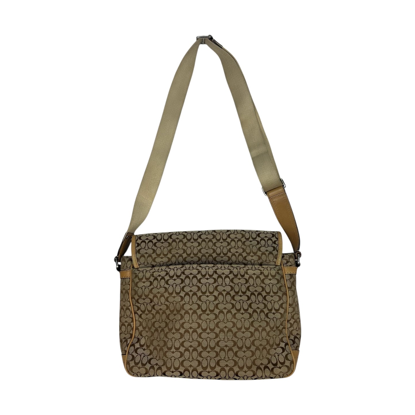 Coach Signature Messenger Umhängetasche beige/braun