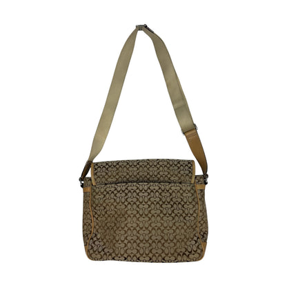 Coach Signature Messenger Umhängetasche beige/braun
