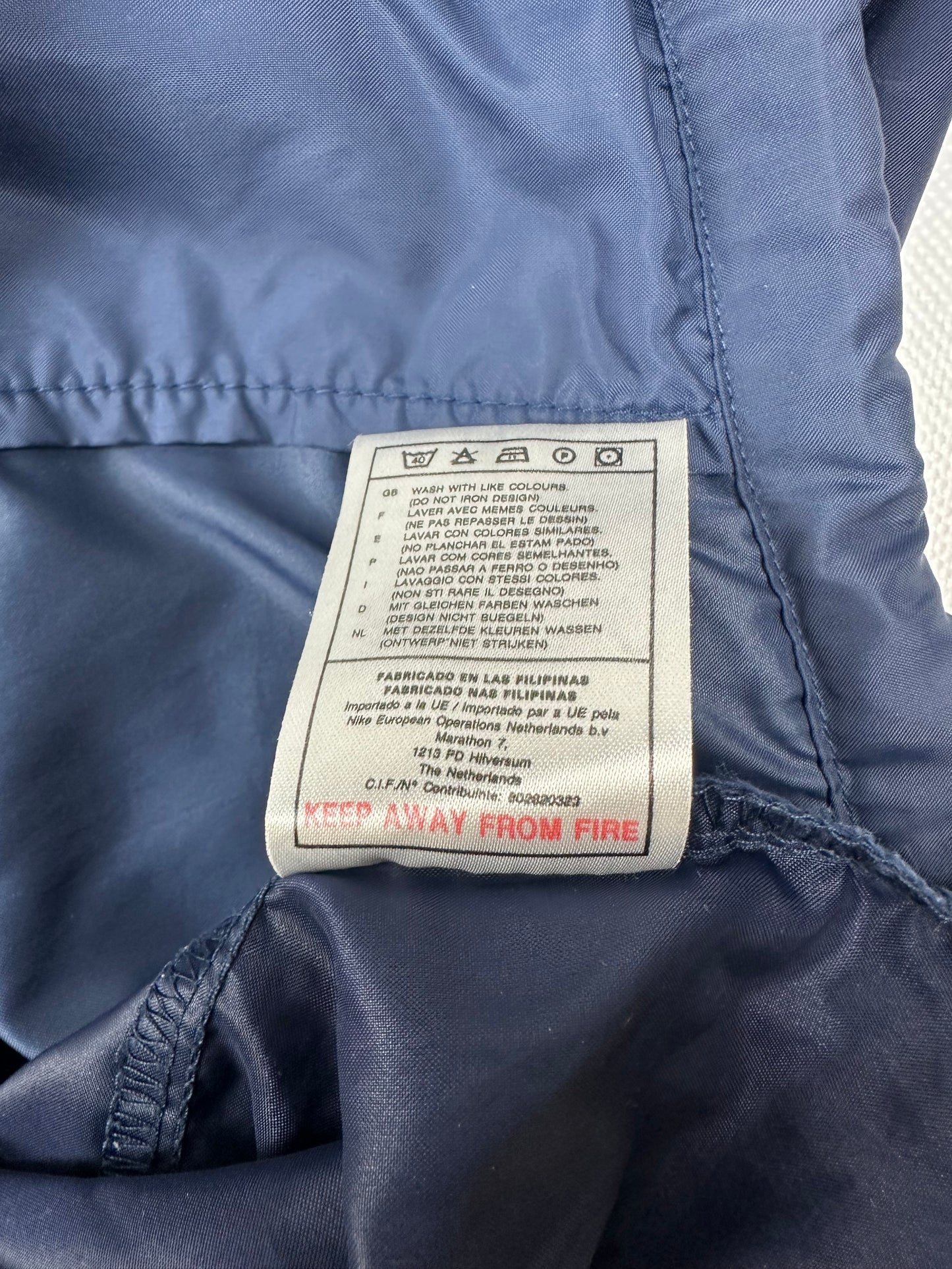 Vintage Nike trackjacket blau L