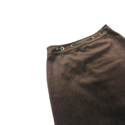 Vintage Celine Anzugsrock braun 40