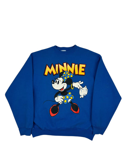 Vintage Disney Minnie Pullover blau XL