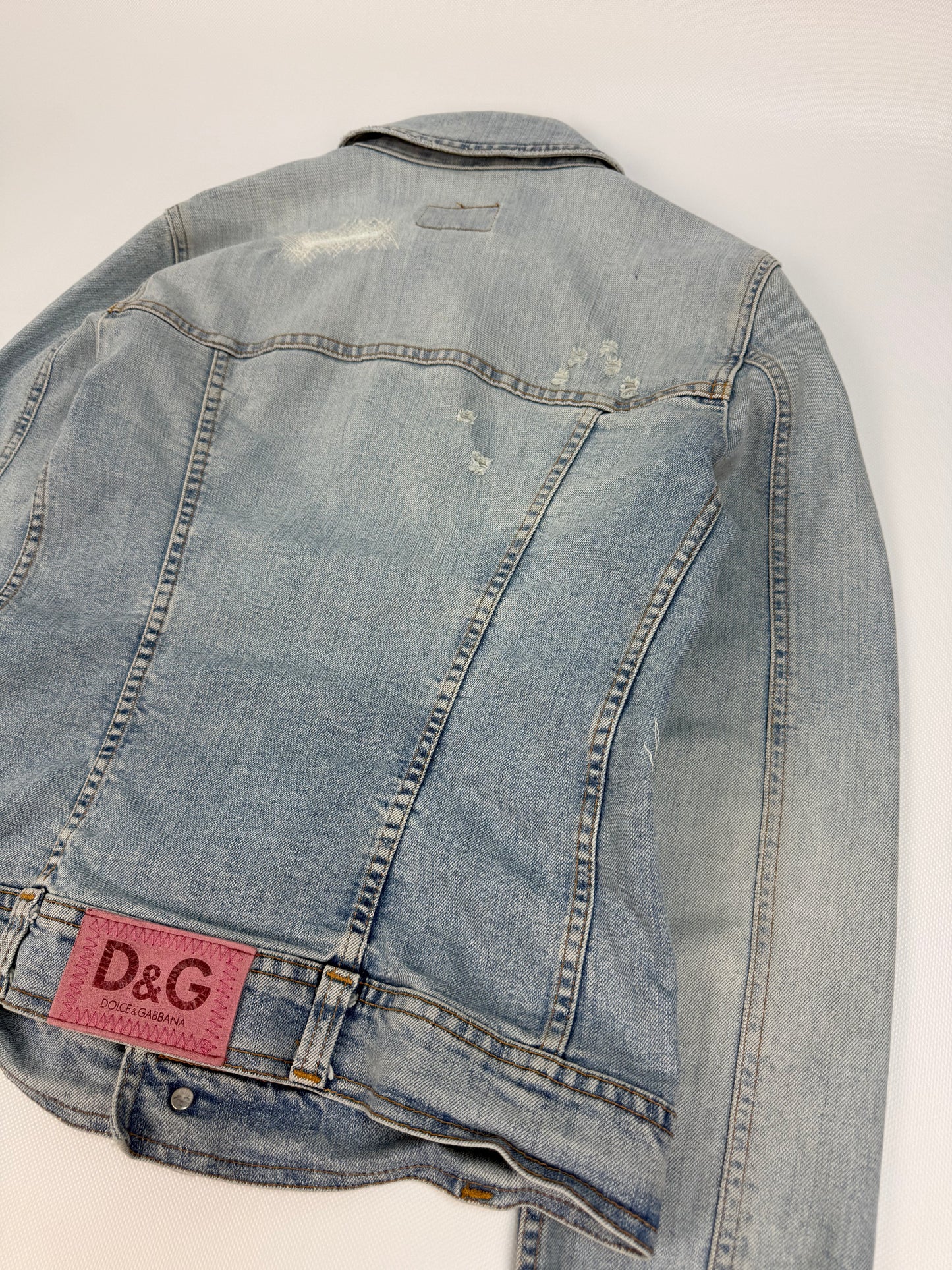 Vintage Dolce & Gabbana Jeansjacke hellblau Gr. S