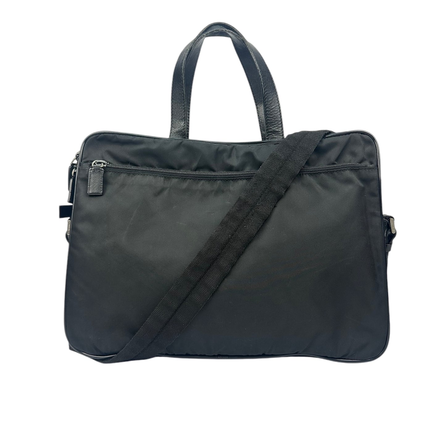 Prada Laptop- Umhängetasche schwarz