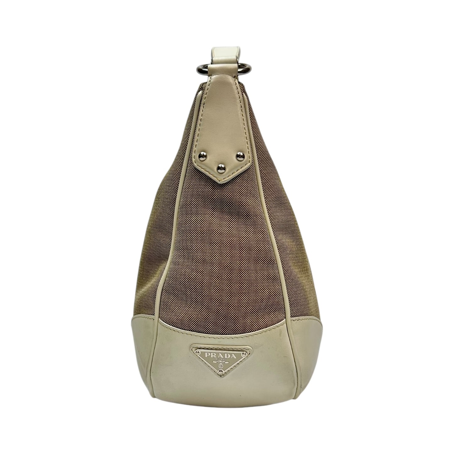 Prada Jacquard Handtasche beige/braun