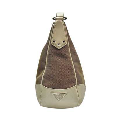 Prada Jacquard Handtasche beige/braun